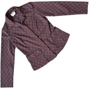 Simpsons (Canada) Argyle Knit Norfolk Jacket Burgundy (Gucci) : S